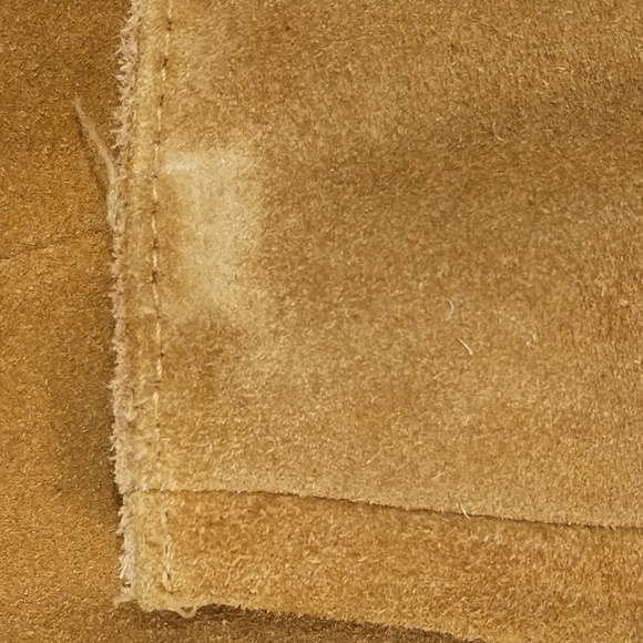 Suede Leather 33" Long Midi Skirt A Line 70" Sweep Nice Quality See Measurements - Picture 13 of 13